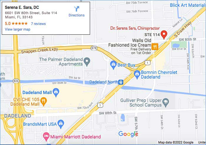 map to dr sara office